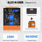 Eco-Worthy Heimspeicher Bündel—48V 314AH Lithium Batterie und 48V 5000W All-in-One-Wechselrichter