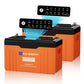 Eco-Worthy 12V 314Ah LiFePO4 Lithium Batterie—Bluetooth und Untertemperaturschutz—LED-Statusleuchte