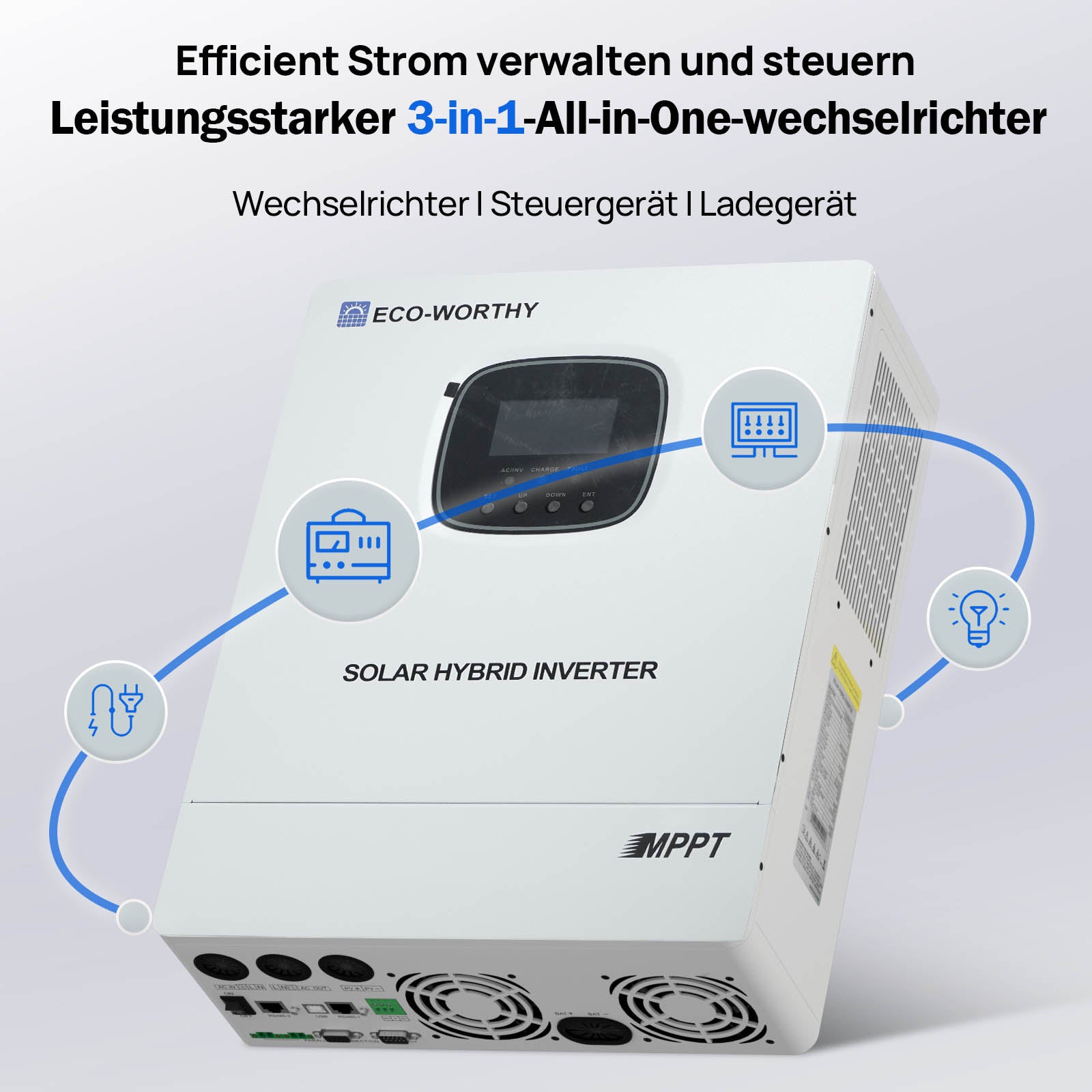 Notstromversorgungssystem__Privathaushalte__mit__48V__100Ah__LiFePO4-Batterie__und__48V__3000W__Hybrid-Wechselrichter__3A