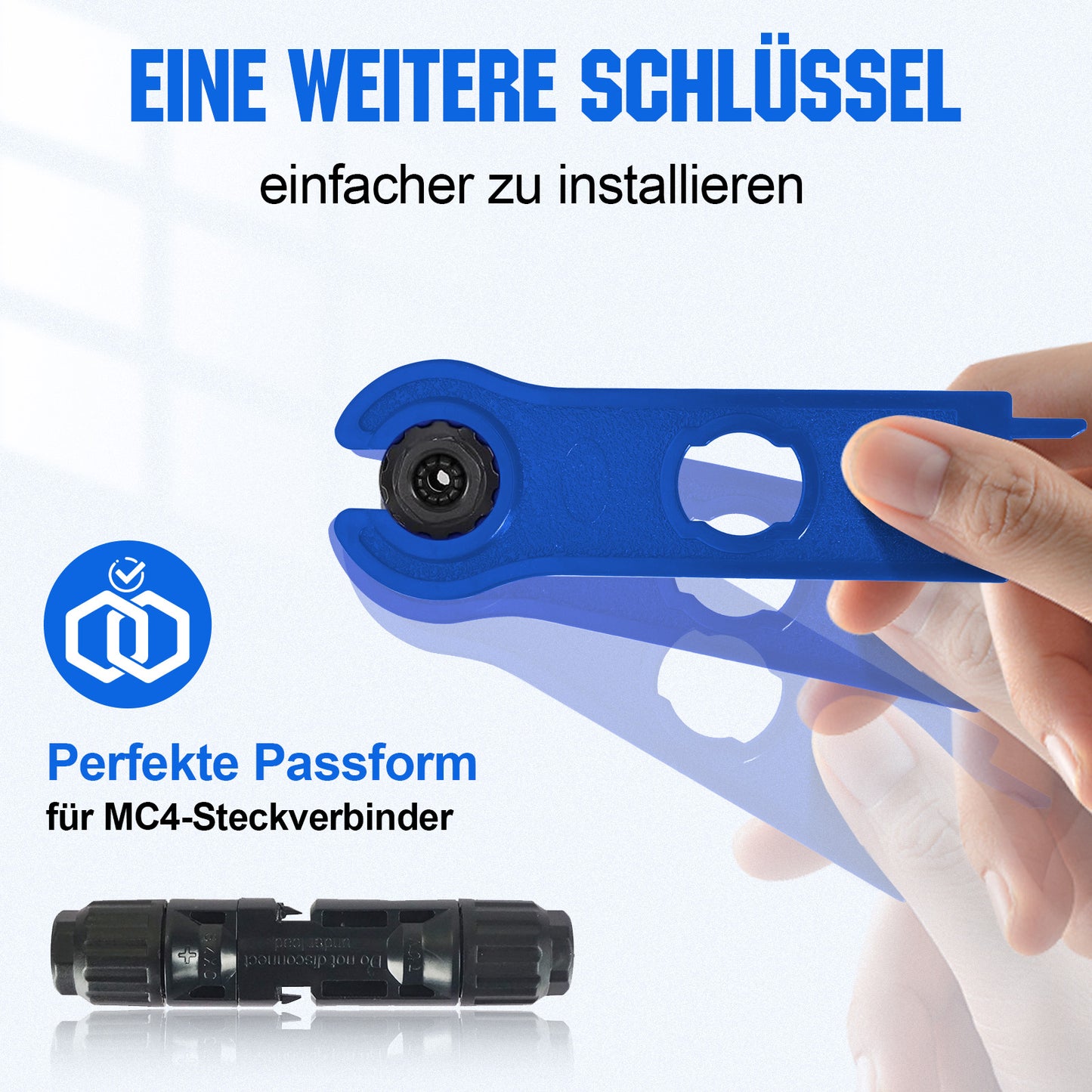 Solar Crimpzangen Set für 2,5/4,0/6,0mm² Solarkabel, 10 Paar Solarstecker + 2 x Solarschlüssel, Set für Solarinstallation, Photovoltaik