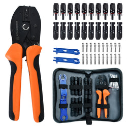 Solar Crimpzangen Set für 2,5/4,0/6,0mm² Solarkabel, 10 Paar Solarstecker + 2 x Solarschlüssel, Set für Solarinstallation, Photovoltaik