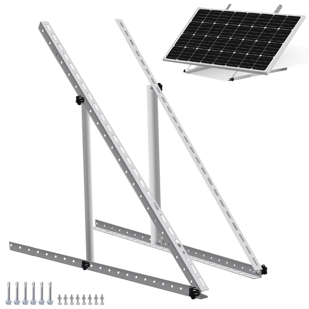 Einstellbare Halterungen für Solarpanels bis 400W mit Montageschrauben