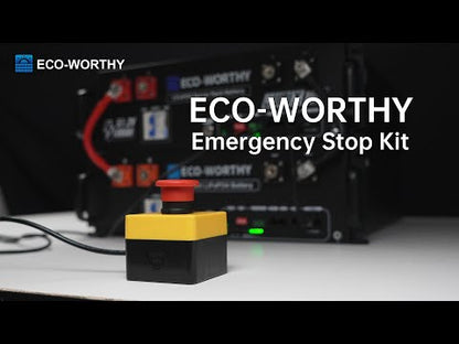 Eco-Worthy Batterie-Schnellabschaltschalter—Not-Aus-Schalter-Set—RSD