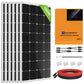 1000Wp 24V (6x170Wp) Komplettset MPPT Solaranlage mit 2,4kWh Lithium Speicher+3kW Wechselrichter | ECO-WORTHY
