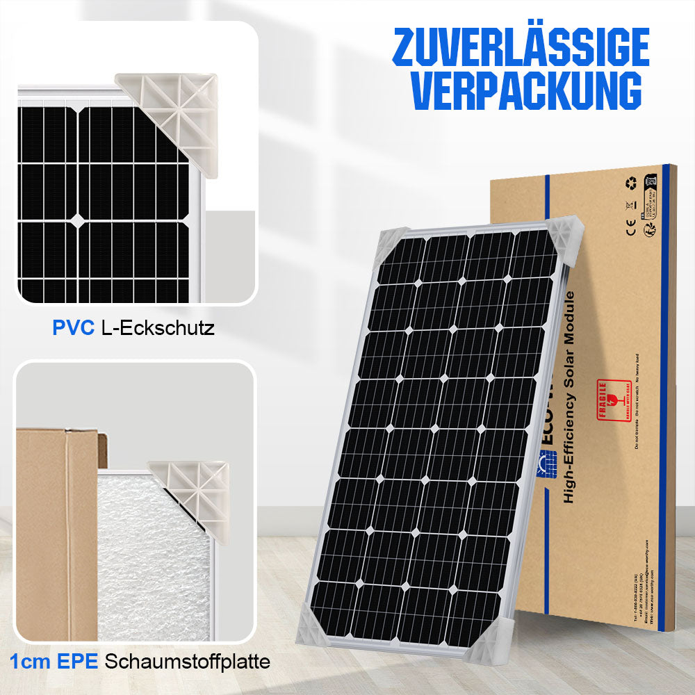 Eco-Worthy 170Wp 12V Solarmodul Monokristallin
